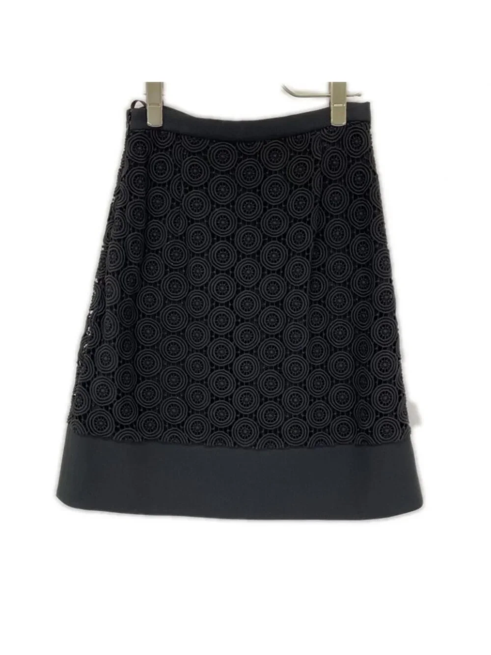 Prada Black Embroidery Skirt